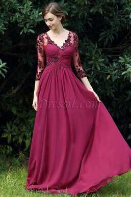 eDressit Fuchsia Floral Mother of the Bride Occasion Dress