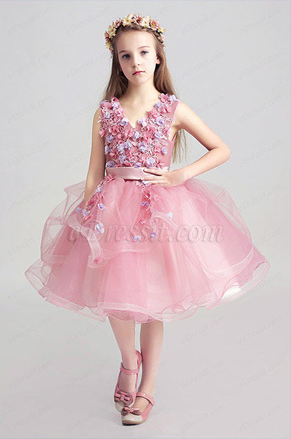 eDressit Lovely Pink Little Girl Wedding Flower Girl Dress